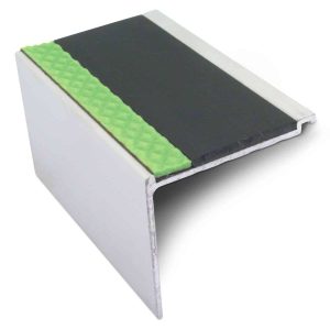 Anti Slip Stair Nosing   Aluminium 60 x 55mm AHD17 DDA Compliant