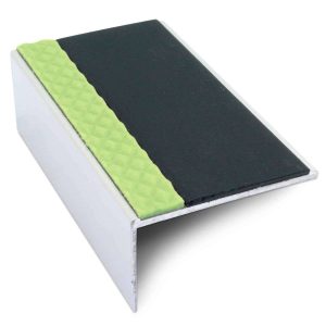 Anti Slip Stair Nosing ASL01 Aluminium Non Slip Edge Trim With PVC Insert 56x32mm