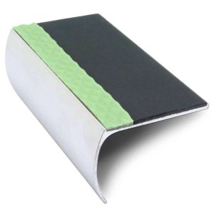 Anti Slip Stair Nosing ASL03 Aluminium Non Slip Edge Trim With PVC Insert 57x40mm
