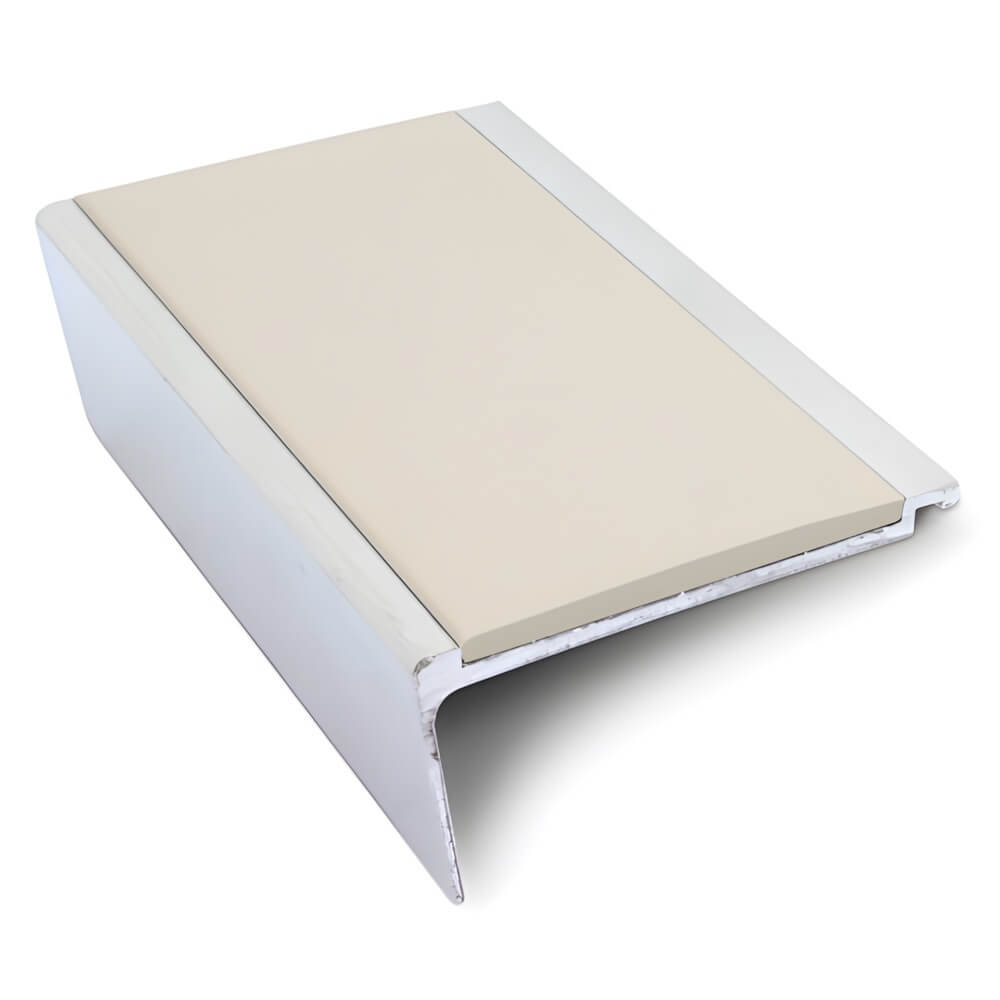 NHD06 Aluminium Stair Nosing 60x32mm Heavy Duty PVC Insert
