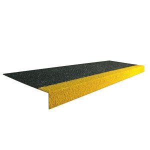 COBAGRiP® Anti Slip Stair Tread GRP Stair Protector Yellow/White 345mm x 55mm