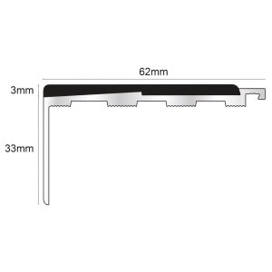 Genesis Frontier NXFS05 Straight Safety Stair Nosing 62mm x 33mm x 2.77m