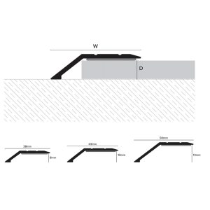 tas self adhesive ramp transition strip 50mm x 15mm