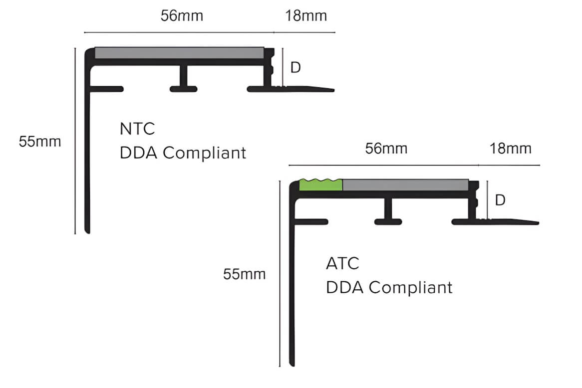 heavy duty tile in nosings