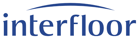 Interfloor logo in blue text
