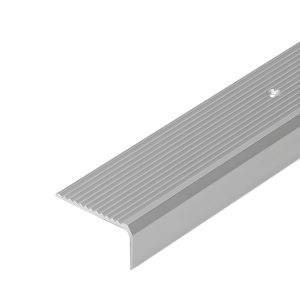 44 x 23mm anodised aluminium anti slip ribbed treads stair nosing