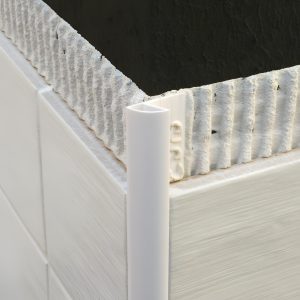 pvc round edge tile trim etr 2.5m (pack of 5)