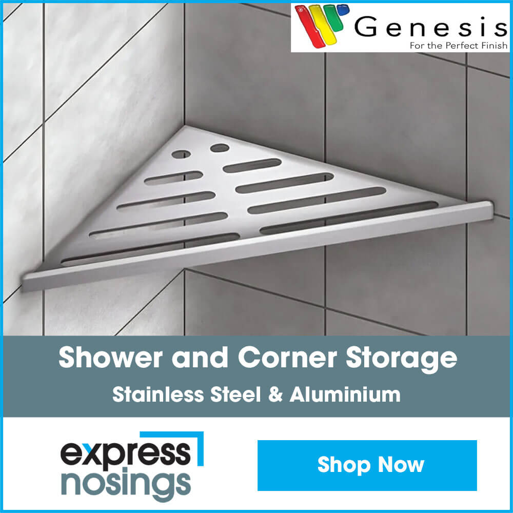 express nosings shower & corner storage banner 1000x1000px