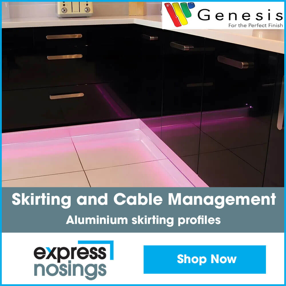 express nosings skirting and cable management square banner 1000x1000px