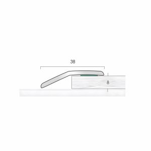 ar8/2 dhc self adhesive stick fix aluminium ramp 38mm