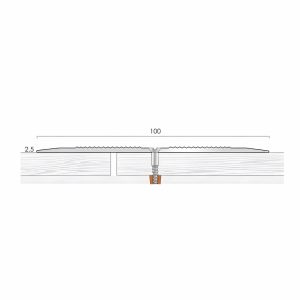 cat ac100 aluminium cover plate 100mm floor transition strip