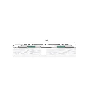 cat ac80 aluminium cover plate 80mm floor transition strip